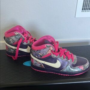 Nike Women's Sneakers - Purple and Pink